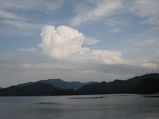 画像: きれいな入道雲ですね。